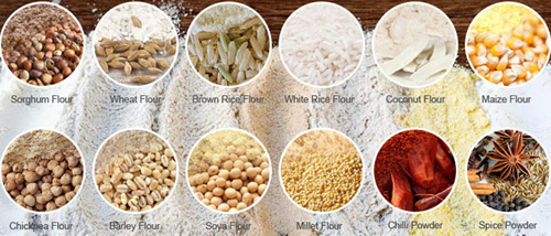 Different kinds of flour