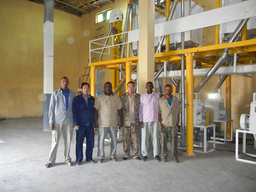 40t/d flour production line in Zambia