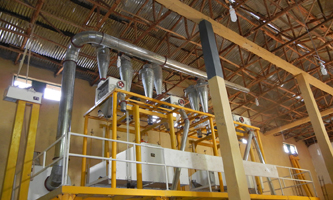 The upper part of the 30-60/d wheat flour production line